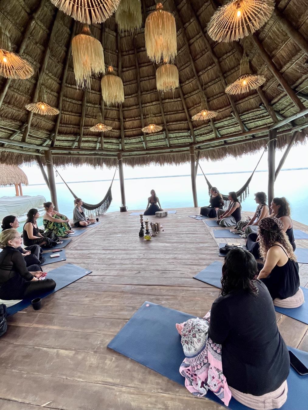 Women's group portrait during the Awaken Your Goddess Power Retreat